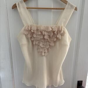 Y2K CDW Blouse Cami Petal Ruffle Bib Babydoll Coquette Solfgirl Balletcore